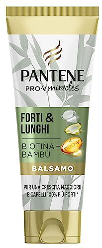 Pantene Pro-V Miracles Forti e Lunghi Balsamo con Bambù e Biotina, Contribuisce a Ridurre la Caduta dei Capelli Dovuta alla Rottura e a Stimolare una Ricrescita più Forte, 200 ml