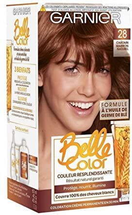 Garnier Belle Color – Colorazione permanente castano – 28 marrone naturale