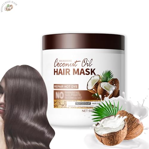 Generico Coconut Oil Shampoo & Hair Mask, Coconut Shampoo, 2024NEW Herbal Essence Coconut Milk Shampoo, Natural Organic Nourishing Moisturizing Refreshing Oil Control (Hair Mask)