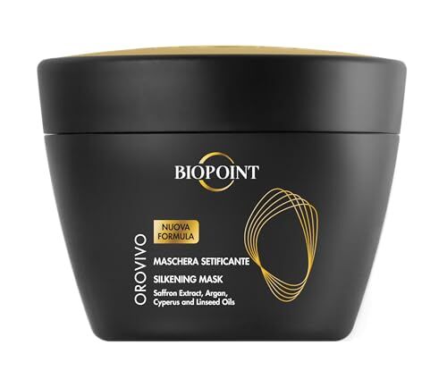 BIOPOINT Orovivo Maschera Capelli Setificante, Trattamento Nutriente con Formula a Base di Olii Biologici, Dona Capelli Morbidi, Setosi e Brillanti, 200 ml