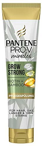 Pantene Pro-V Miracles Grow Strong conditioner con biotina e bambù, 160 ml, bellezza, perdita di capelli donna, cura dei capelli, balsamo , 1 pezzo