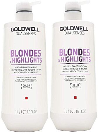 Goldwell Dual Senses Blondes & Highlights Conditioner and Shampoo 25.4 Oz by