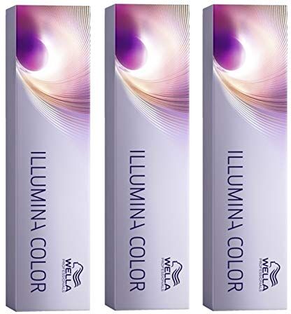 Wella Illumina Color 10/69 Confezione da 3 pezzi, biondo chiaro/viola-cendre