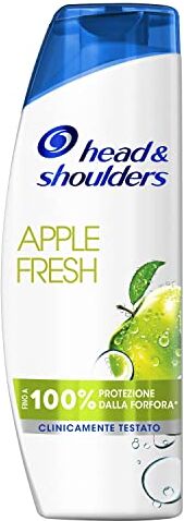 Head Shampoo Antiforfora Apple Fresh, Per Cute e Capelli Grassi, Fino al Protezione dalla Forfora, Clinicamente Provato, Dermatologicamente Testato, 225ml