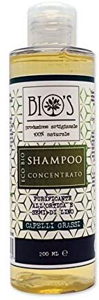 BIO + SHAMPOO CAPELLI GRASSI biologico (antiforfora) purificante con estratti di SALVIA, ALOE, ROSMARINO, ORTICA e SEMI DI LINO. Previene la forfora 200 ml vegan