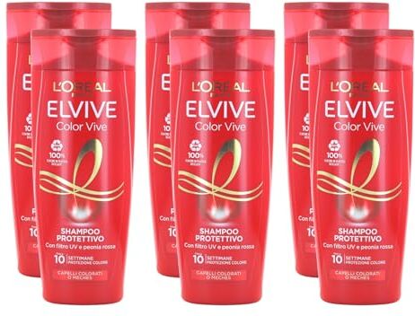 Generic Elvive ColorVive Shampoo protettivo per capelli colorati o mèches, 250 ml (6 unità)