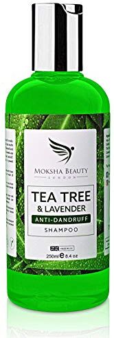 Moksha Beauty Shampoo Antiforfora Uomo e Donna Arricchito con Tea Tree Oil Puro 100% Olio Essenziale dell'Albero del Tè Olio di Lavanda Shampoo Tea Tree- Shampoo secchi- Doccia Shampoo Uomo-Shampoo Anticaduta