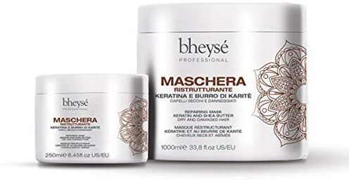 Renée Blanche Maschera ristrutturante per capelli secchi e danneggiati. Bheysè PROFESSIONAL KERATINA E BURRO DI KARITE' 250 ml