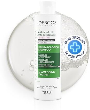 Vichy Dercos Shampoo anti-forfora sensitive di , Shampoo Unisex Flacone 200 ml