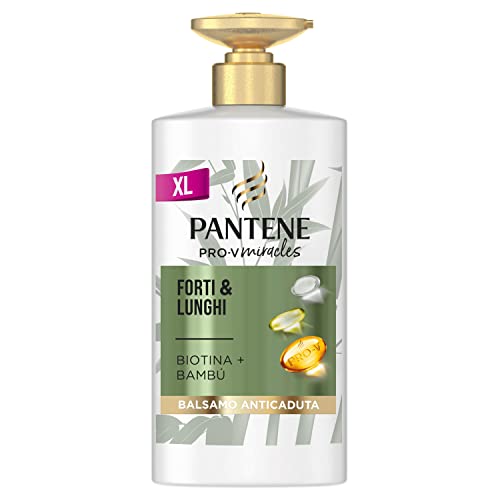 Pantene Pro-V Miracles Balsamo Forti e Lunghi, Rafforzante, Con Biotina e Bambù, Riduce la Caduta dei Capelli e Favorisce una Crescita Forte, Per Capelli Secchi e Sfibrati, 460 ml