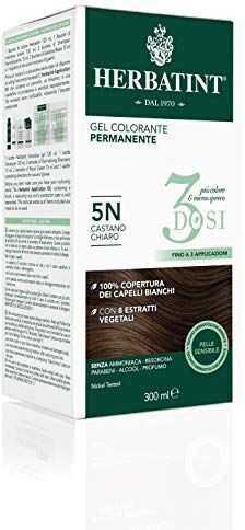 Herbatint Gel Colorante Permanente 3Dosi 5N Castano Chiaro 300ml