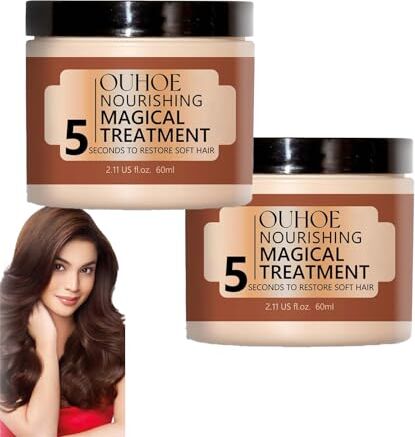 Generic Ouhoe Magical Hair Mask, Vikada Nourishing Magical Treatment Maschera per capelli, 5 secondi per ripristinare i capelli morbidi, trattamento magico cheratina, adatta a tutti i tipi di capelli (2