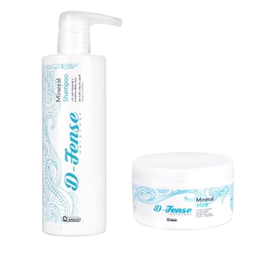 Generico Kit shampoo 380 ml + maschera 500 ml Mineral Mask Condizionante D-fensE Biacrè sali minerali per capelli deboli trattati fini