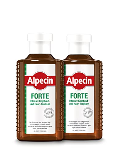 Alpecin FORTE, 2 x 200 ml – Il tonico contro la forfora e la comune caduta dei capelli