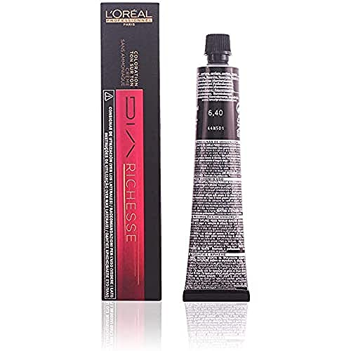 L'Oréal Dia Richesse Colore Professionale per Capelli, 6.40 Biondo Rame Scuro, 50 ml