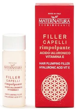 Maternatura , Filler Capelli Rimpolpante all'Acido Ialuronico e Vitamina E, Finishing Riempitivo, Anticrespo e Lucidante, Made in Italy 50 ml