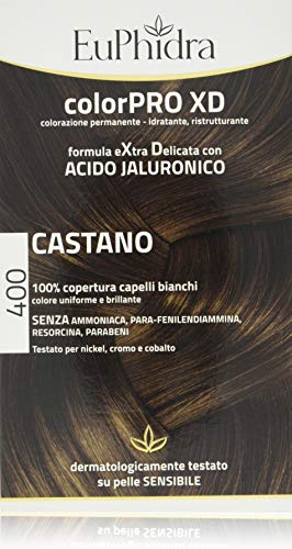 Euphidra Colorpro XD Colorazione Permanente con Acido Jaluronico, Castano 190 g