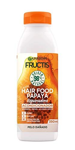 Garnier Fructis Hair Food Papaya Condizionatore Riparatore per Capelli Danneggiati 350 ml