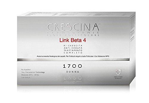 CRESCINA LABO  ISOLE FOLLICOLARI LINK BETA-4 Anticaduta Capelli Trattamento Completo 1700 Donna 10+10 Fiale