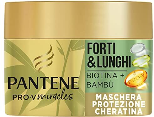 Pantene Pro-V Miracles Forti&Lunghi Maschera Ristrutturante protezione Cheratina Con Bambù E Biotina 160ml