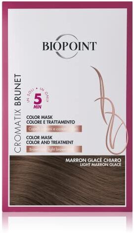 BIOPOINT Cromatix Color Mask, Maschera Colorante per Capelli Senza Ammoniaca, Azione Nutriente e Ravvivante, Intensifica il Colore e Dona Brillantezza, 30 ml