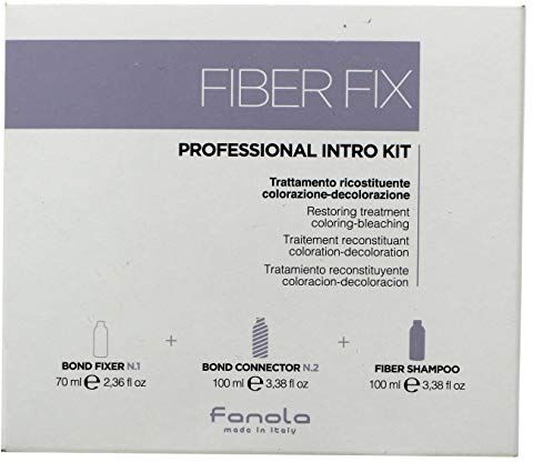 FANOLA , Fiber Fix Professional Intro, Kit trattamento ristrutturante per capelli colorati/schiariti