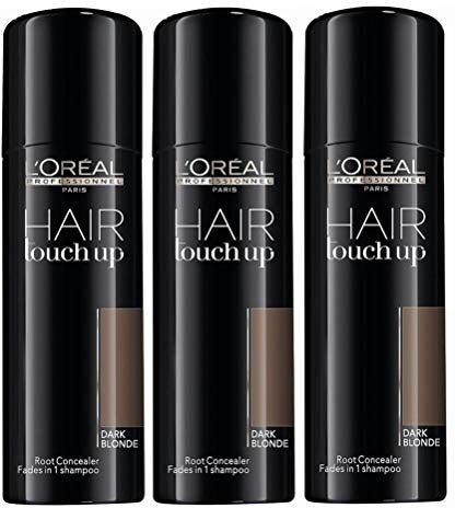 L'Oreal 3 x LOREAL Hair Touch Up Spray dunkelblond/dark blonde á 75ml