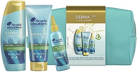 Head & Shoulders Shampoo, Balsamo e Maschera DERMAXPRO Set Regalo Trattamento Cute e Capelli Secchi