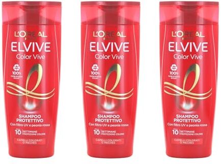 Generic Elvive ColorVive Shampoo protettivo per capelli colorati o mèches, 250 ml (3 unità)