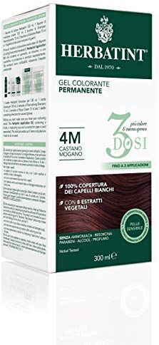 Herbatint Gel Colorante Permanente 3Dosi 4M Castano Mogano 300ml