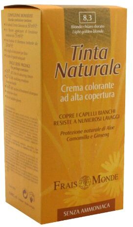 Frais Monde tinta naturale senza ammoniaca crema colorante alta copertura colore 8,3 biondo chiaro dorato