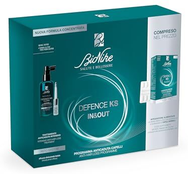 Bionike Defence Ks In & Out Kit Trattamento Anticaduta Intensivo 100 ml+ Integratore Alimentare 36 Compresse