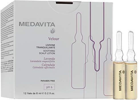 Medavita , Velour, Lozione Tranquillante, pH 6, 12 fl x 6 ml