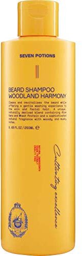 Seven Shampoo da Barba per Uomo Lava la Barba con Delicatezza e Senza Prurito Naturale, Vegan e Cruelty Free Woodland Harmony (250ml)