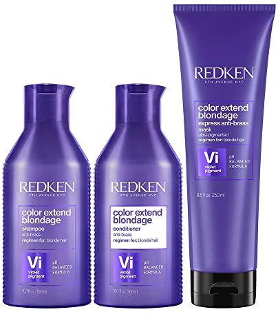 Redken Color Extend Blondage Kit Antigiallo Shampoo 300ml Balsamo 300ml Maschera 250ml