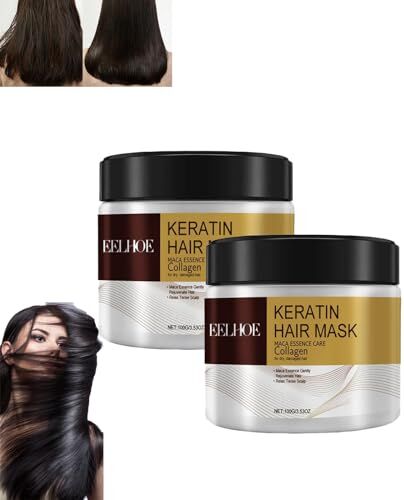 Generic Karseell Collagen Hair Treatment, Deep Repair Conditioning Argan Oil CollagenHair, Mask Collagen Hair, Mask Essence Collagene, Maschera per capelli Essenza per capelli secchi e danneggiati (2 pezzi)