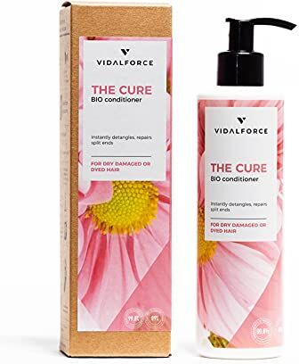 VIDALFORCE THE CURE. Balsamo capelli secchi o danneggiati I Balsamo capelli BIO senza senza siliconi 100%Toxic-Free I Balsamo bio con Olio di cocco per Capelli- Balsamo capelli Crespi   Balsamo capelli Biologico