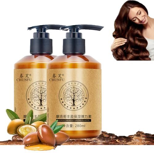 Generic 280 ml Long Lasting Styling Moroccan Volume Moisturizing Elasticity, Crema per capelli idratante marocchina, Crema per capelli marocchina per ricci, Crema riparatrice per capelli marocchina (2 pezzi)