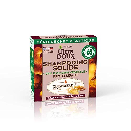 Garnier Ultra Soft Shampoo Solido Shampoo Solido Rivitalizzante allo Zenzero/Olio di Mandorla Bio