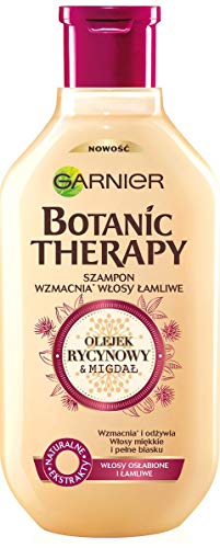 Garnier , Botanic Therapy Shampoo Rafforza i Capelli Fragili Olio Di Ricino E Mandorle 400 ml, 1 pz