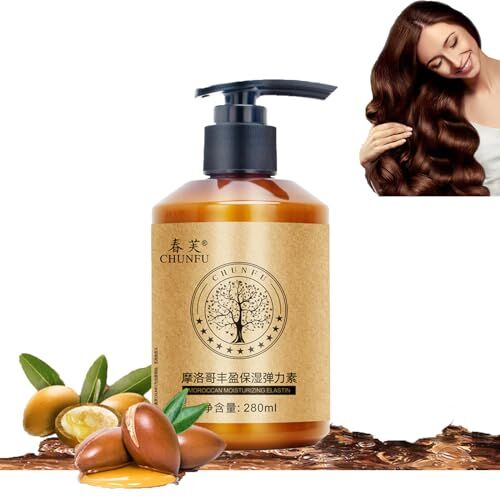 Generic 280 ml Long Lasting Styling Moroccan Volume Moisturizing Elasticity, Crema per capelli idratante marocchina, Crema per capelli marocchina per ricci, Crema riparatrice per capelli marocchina (1 PC)