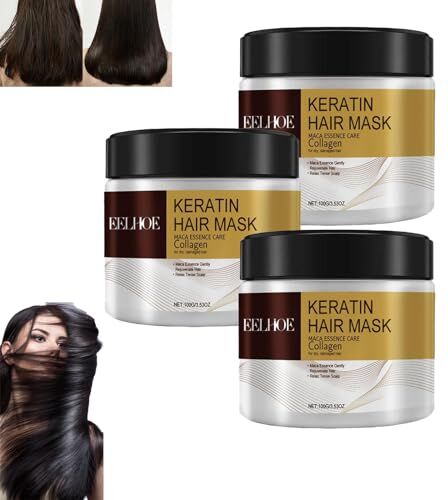 Generic Karseell Collagen Hair Treatment, Deep Repair Conditioning Argan Oil CollagenHair, Mask Collagen Hair, Mask Essence Collagene, Maschera per capelli Essenza per capelli secchi e danneggiati (3PC)