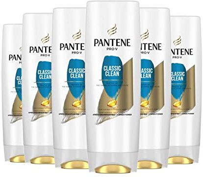 Pantene Pro-V, dopo shampoo classico pulito, dona lucentezza ai capelli, per capelli normali e grassi, confezione da 6 x 230 ml