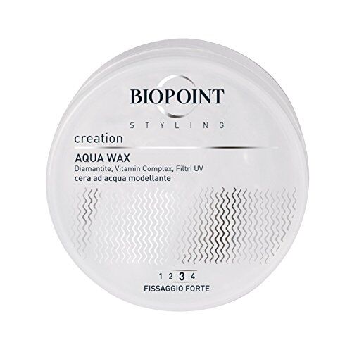 BIOPOINT Styling Aqua Wax, Cera Modellante e Lucidante a Base d’Acqua, Fissaggio Forte, Azione Idratante e Fortificante, Ideale per Look Bagnati, 100 ml