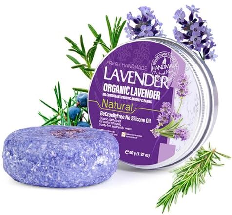 Generic Shampoo per capelli alla lavanda, sapone per capelli biologici, shampoo per capelli naturali con estratti vegetali, idrata i capelli e pulisce i pori del cuoio capelluto