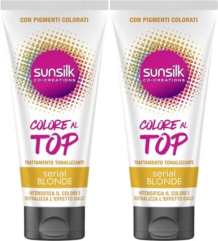 Generic 2x Trattamento Tonalizzante, Colore Al Top, Serial Blonde, Intensifica Il Colore e Neutralizza L'Effetto Giallo 180ml