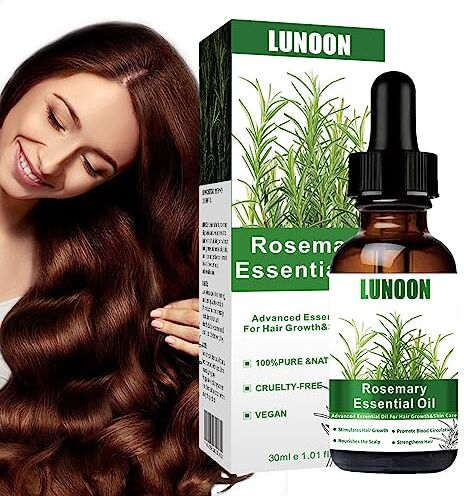 Generic Olio per capelli al rosmarino Olio per capelli per capelli secchi danneggiati L'olio di rosmarino anticaduta migliora la circolazione del cuoio capelluto, stimola la crescita dei capelli,