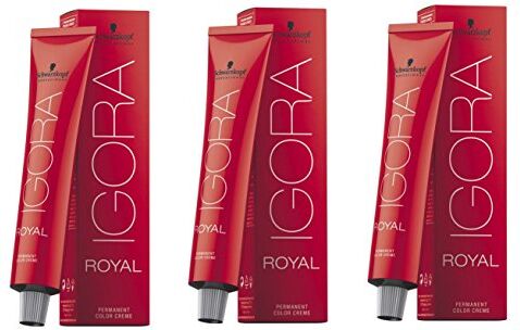 Schwarzkopf Igora Royal 8-4, confezione da 3 (3 x 60 ml)