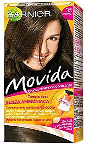 Garnier Movida Crema Shampoo Colorante, 35 Castano