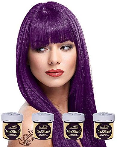 La Riche 8 x  Directions Semi-Permanent Hair Color 88ml Tubs PLUM